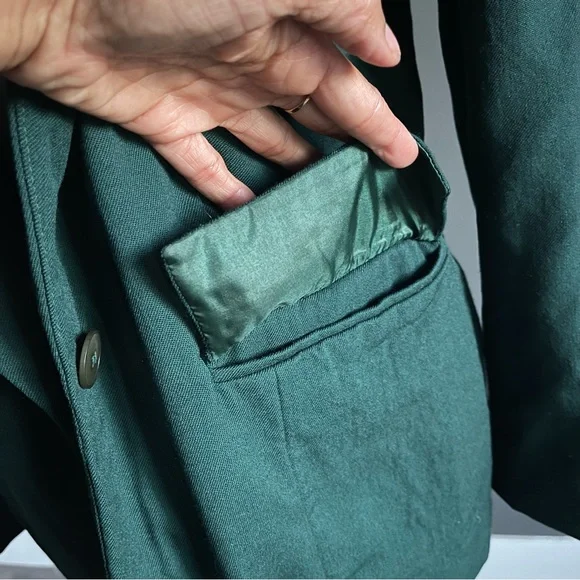 Pendleton 100% Wool Blazer Emerald Green | Classic Tailored Jacket | Made in USA - Picture 4 of 9